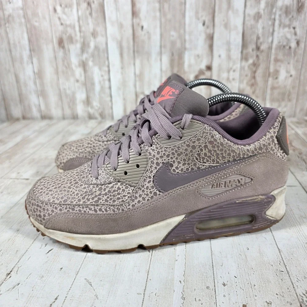 Nike Air Max 90 Premium Safari Plum Fog Purple Smoke 443817-500 Womens 8.5